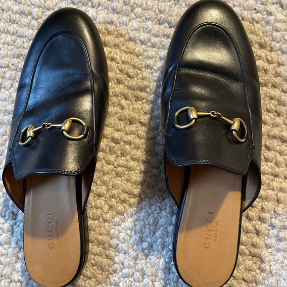 Gucci Shoes - Black Gucci Slide Loafers